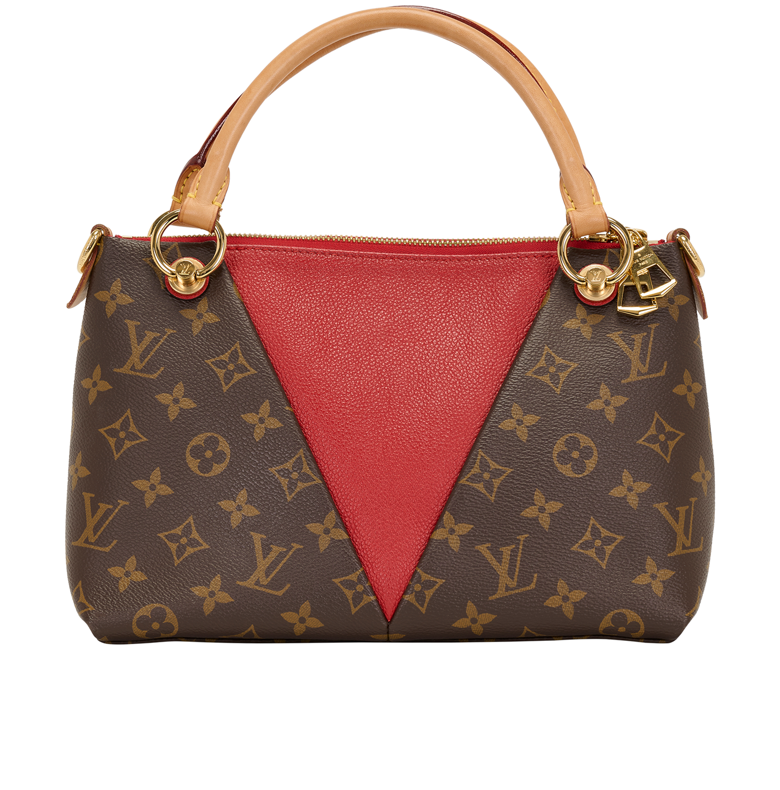 V Tote BB, &pound;1,200, Handbags, Red, Canvas/Leather, Back view